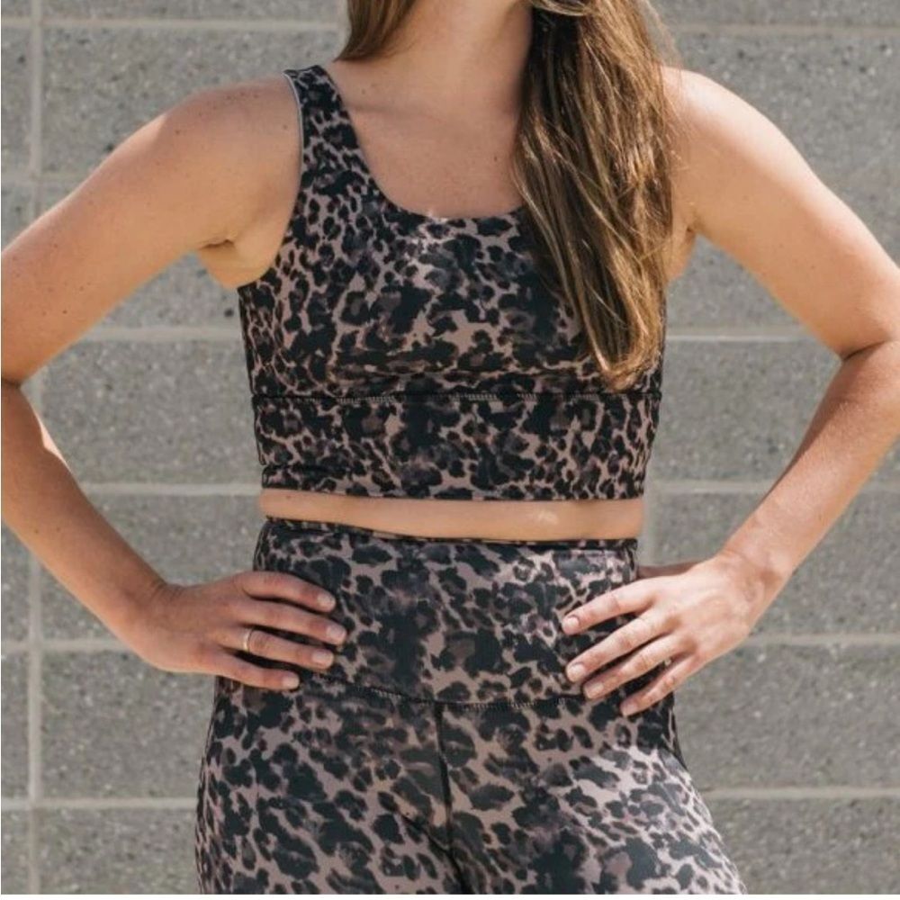 DYI Elevate Bra and Leggings Dark leopard Set